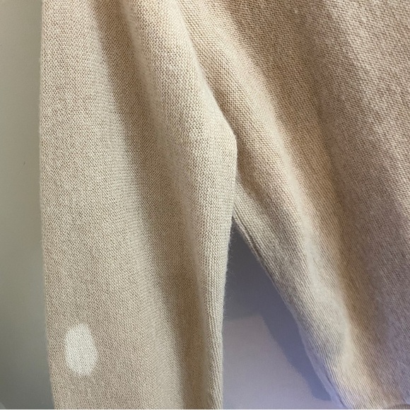 Vintage 70s 80s Izod Lacoste Cream Cardigan Preppy Academia School Retro Fall - Picture 7 of 7